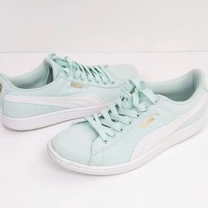 🆕 PUMA Women's Vikky Canvas Sneaker - Mint 6